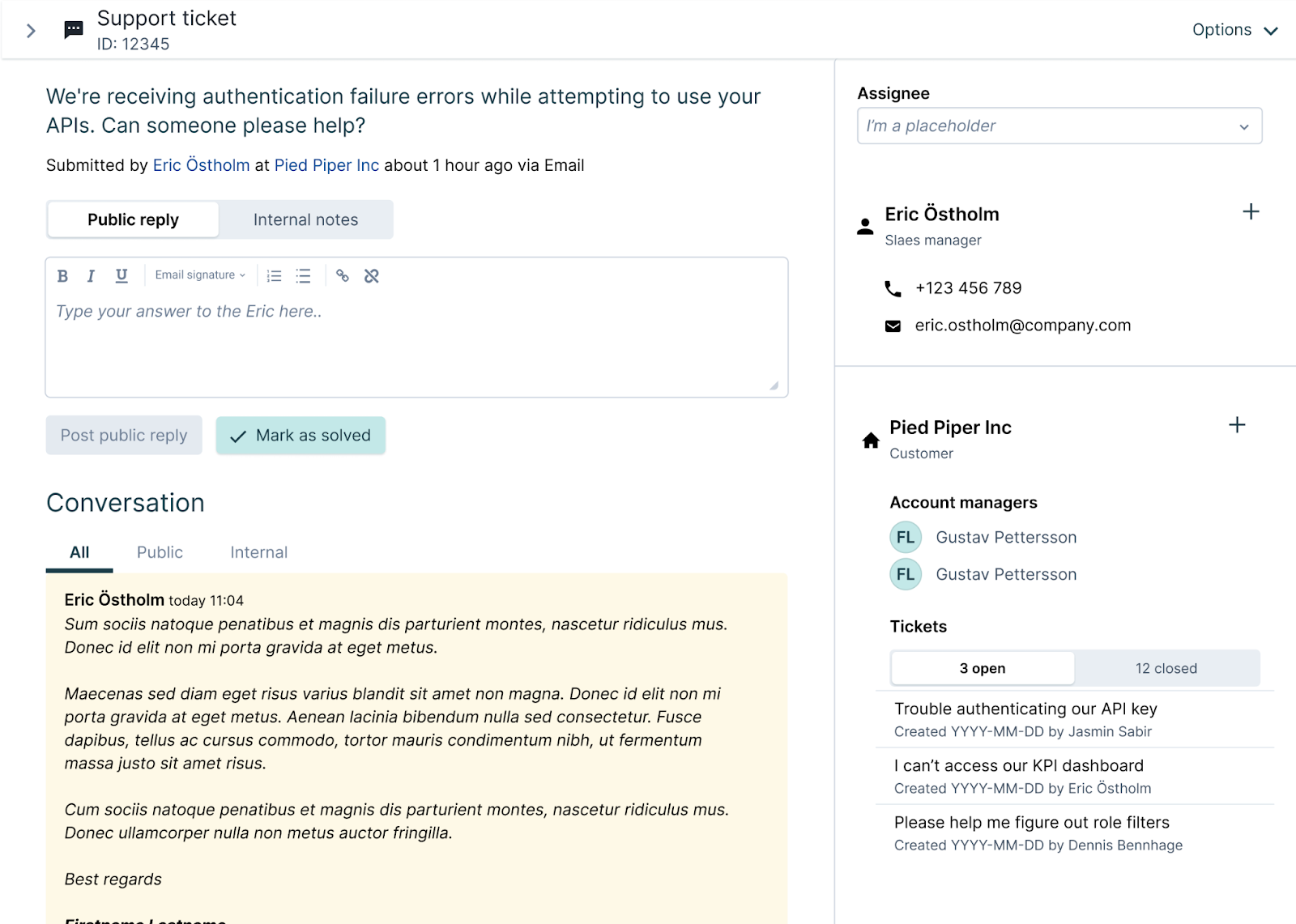 Customer Support: Overview – Upsales Help Centre