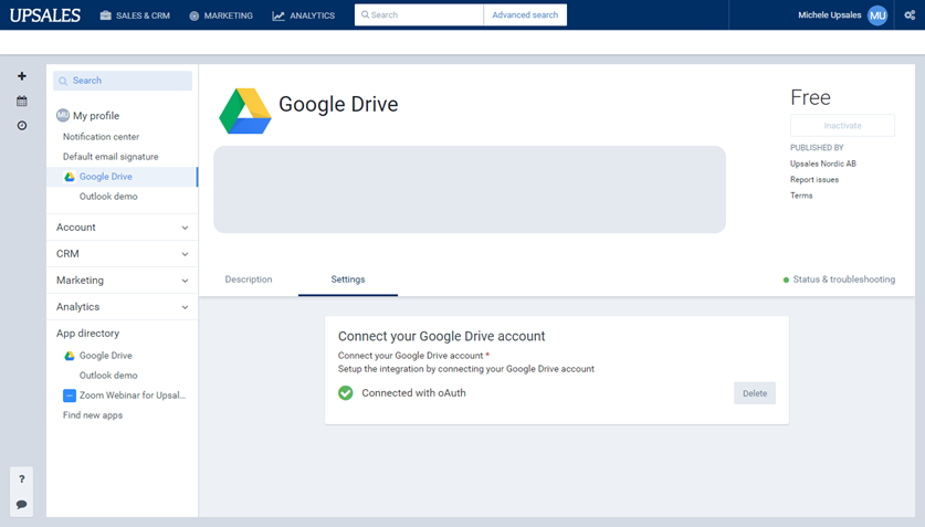 google drive desktop app separate drive