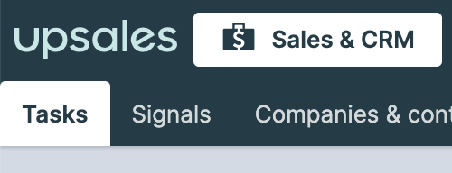 Upsales tasks