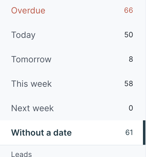 Upsales due date optional in phone calls